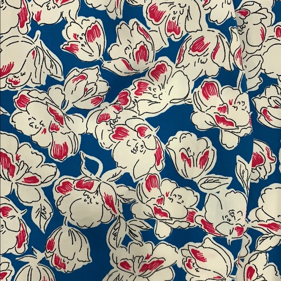 Blue, white and pink Zara wrap dress - Picture 3 of 4